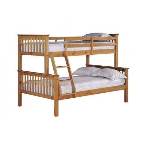 Otto Trio Bunk Bed, Heavy Duty, Can Be Sperated, Solid Navy Blue