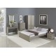 Puro 5'0" Kingsize Bed, Contemporary Style, High Gloss Cream