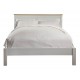 St Ives 4ft6" Kingsize Bed in Dove Grey Finish with Real Ash Vaneers on Top