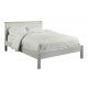 St Ives 4ft6" Kingsize Bed in Dove Grey Finish with Real Ash Vaneers on Top